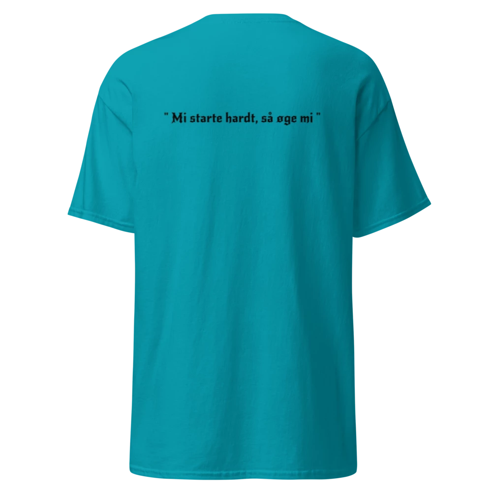 T-shirt med logo bak