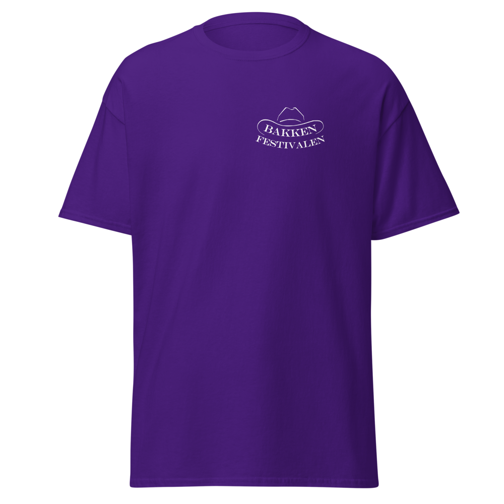 T-shirt med logo bak