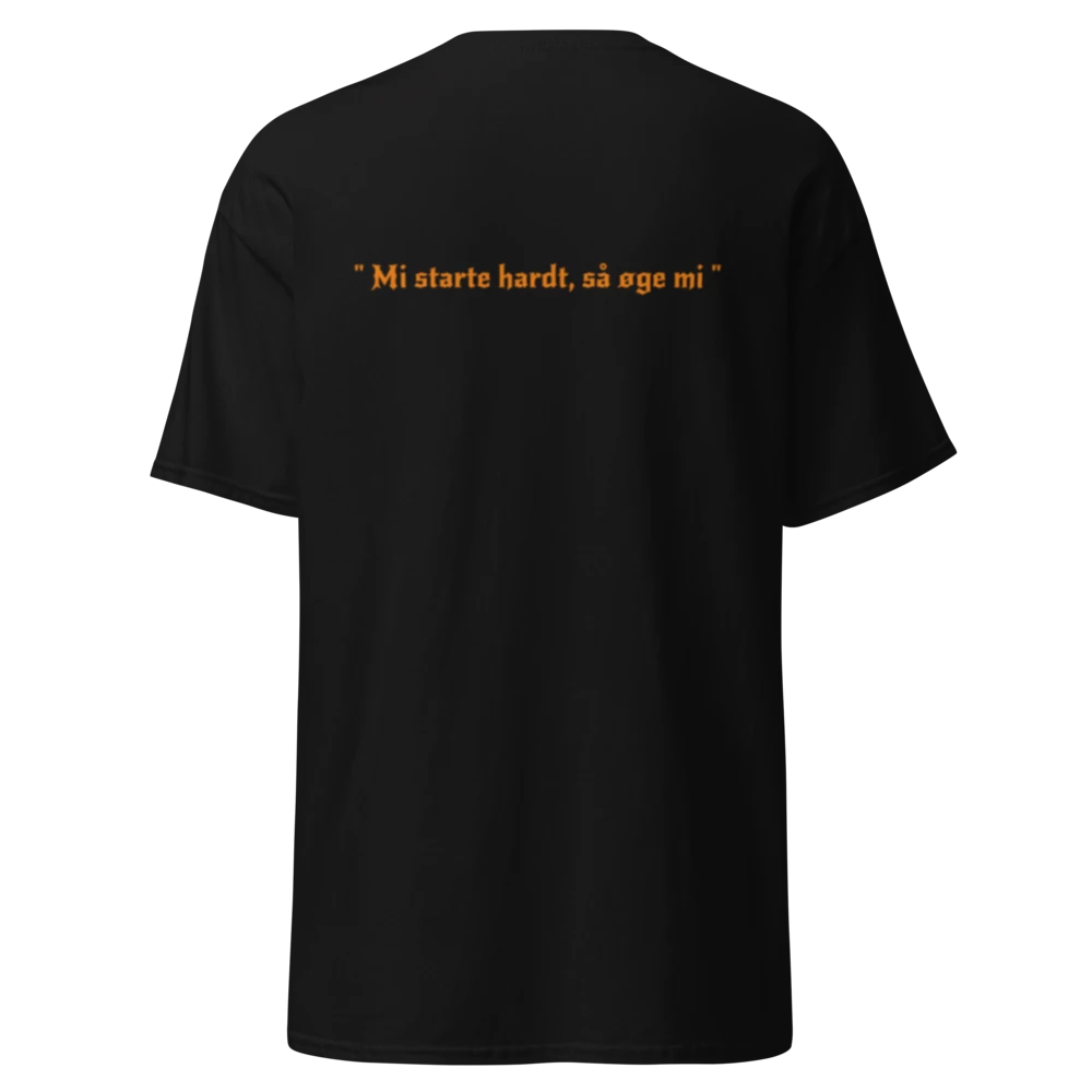 T-shirt med logo bak