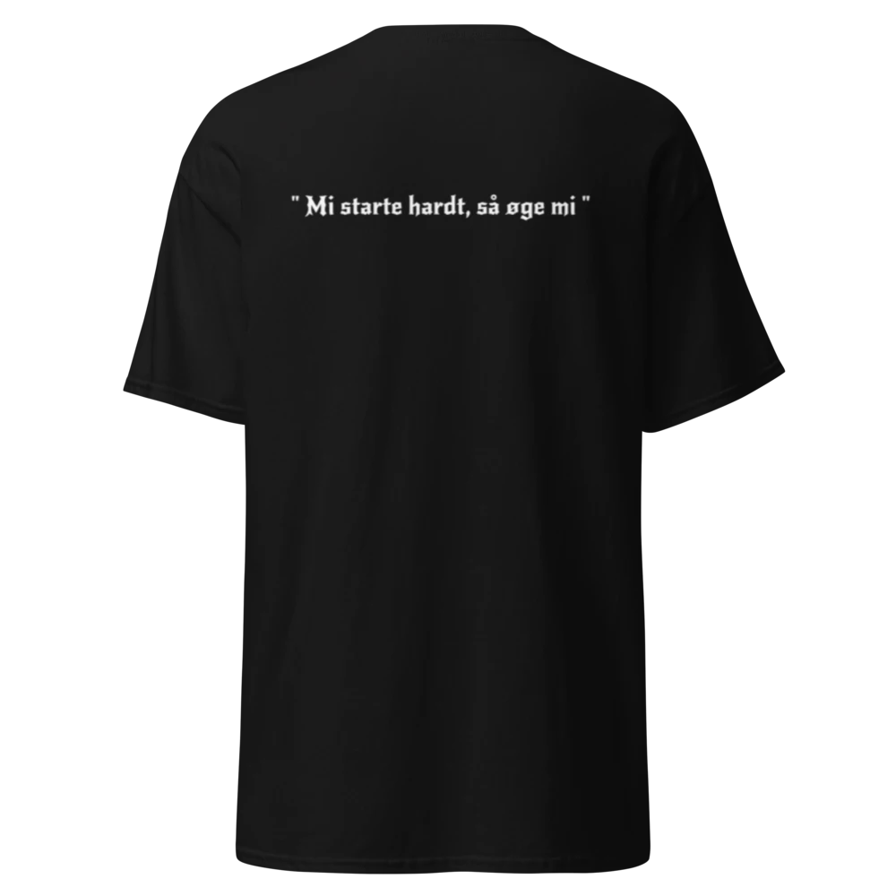 T-shirt med logo bak