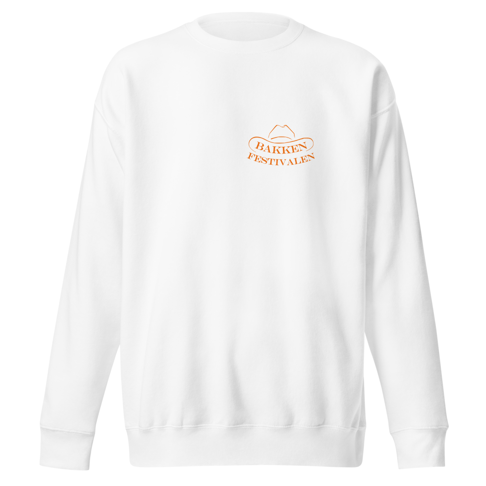 Genser med logo bak