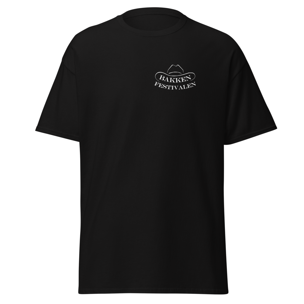 T-shirt med logo bak