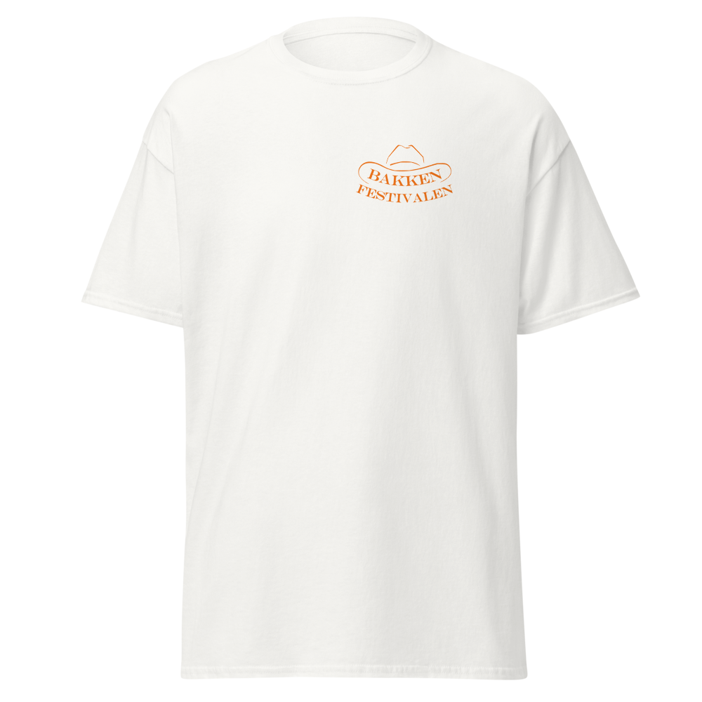 T-shirt med logo bak